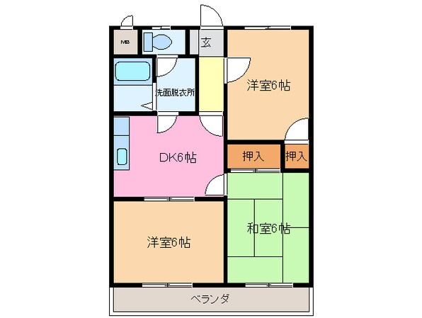 ラ・ブランシュの物件間取画像